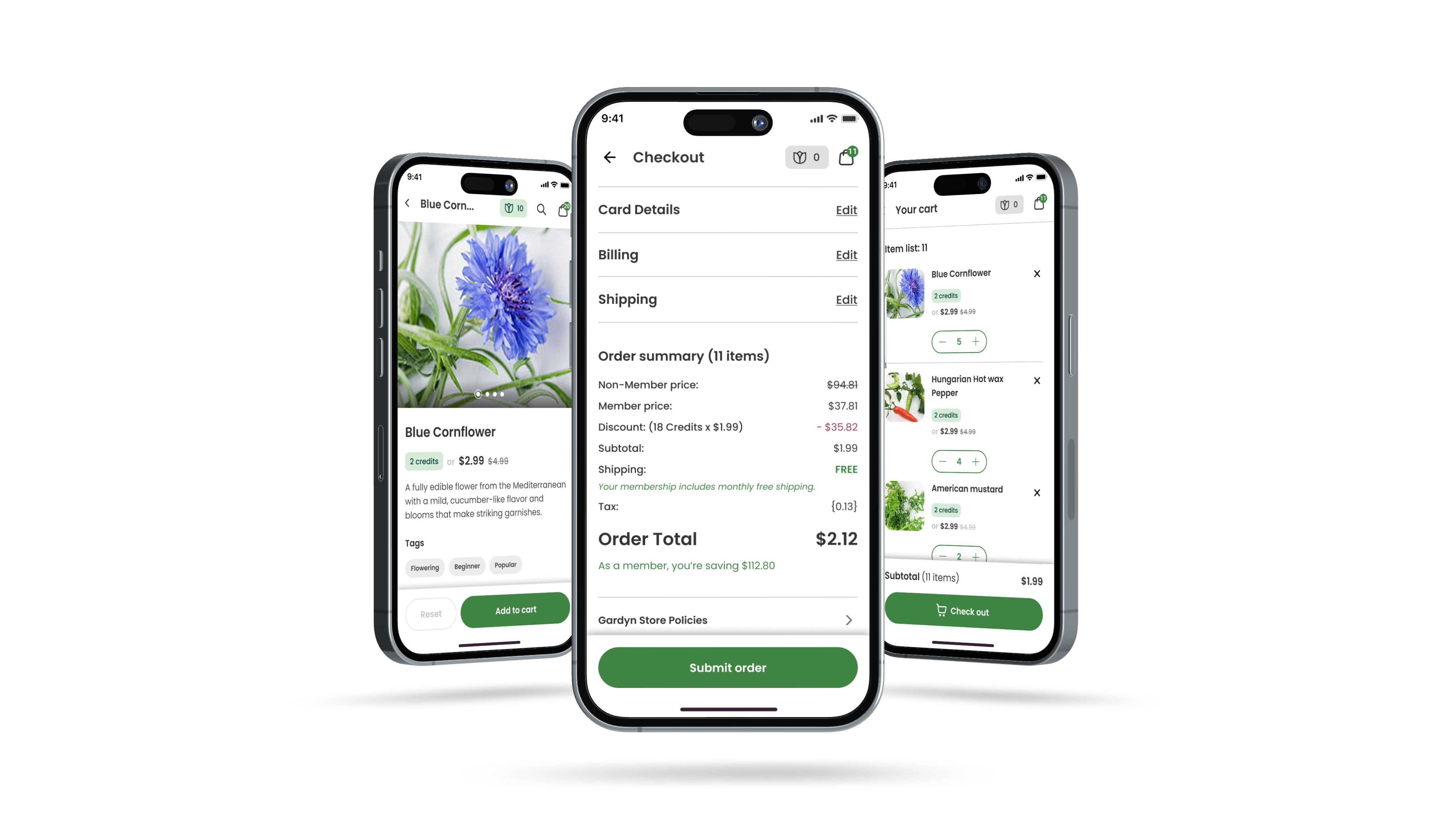 Order confirmation on phone beside a larger device frame